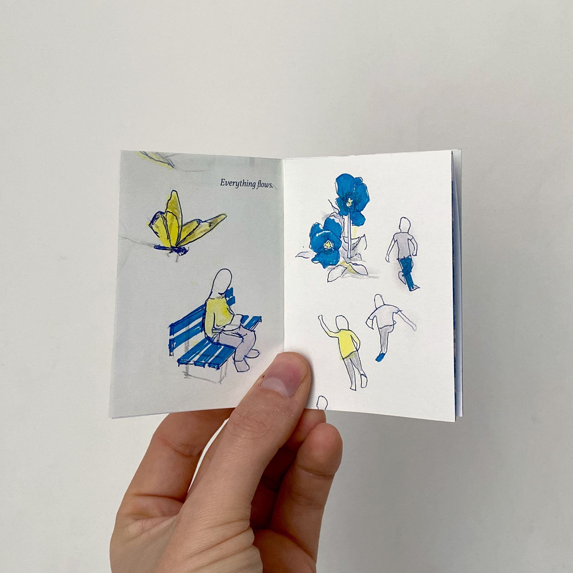 Take Wing, minimalist illustrations and visual poetry