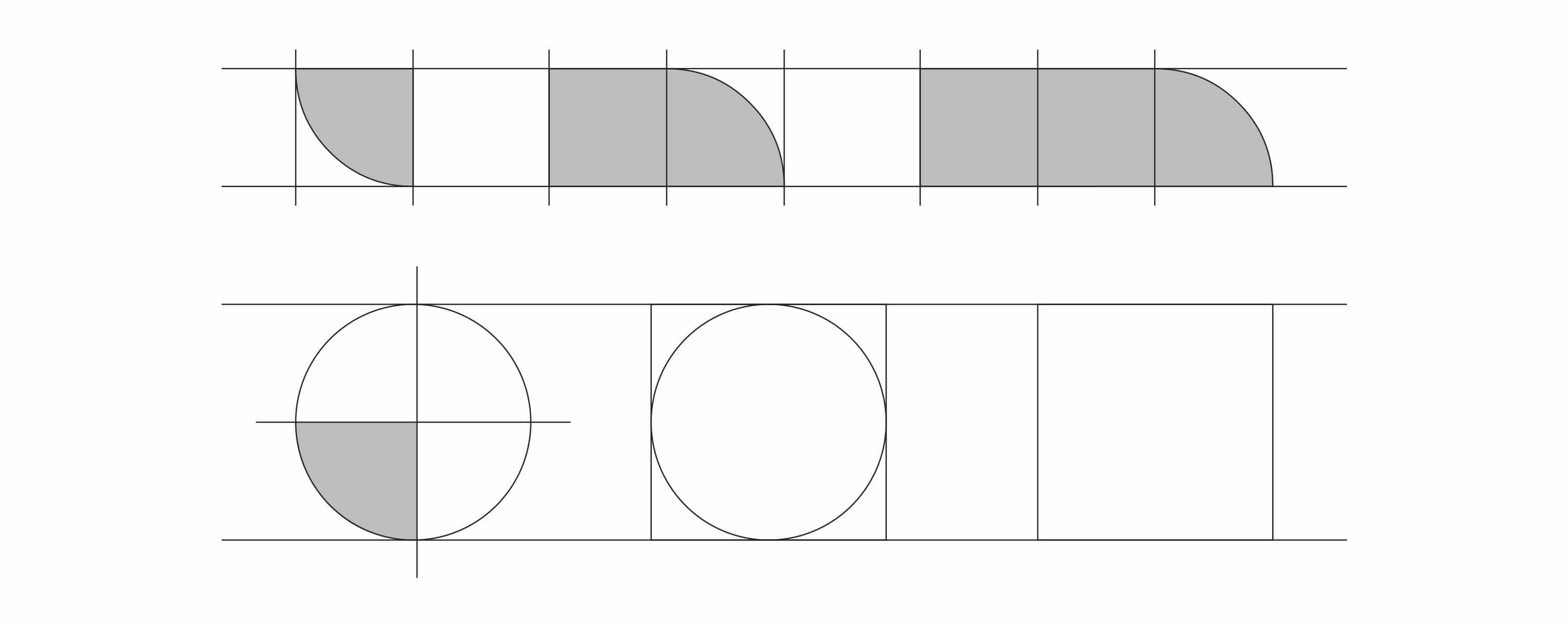 Gehape, modular font schema